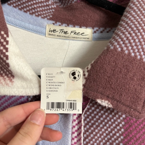 We the free plaid long ruby NWT! - Picture 5 of 7